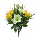 ROSEBUD/EASTER LILY YELLOW/WHITE