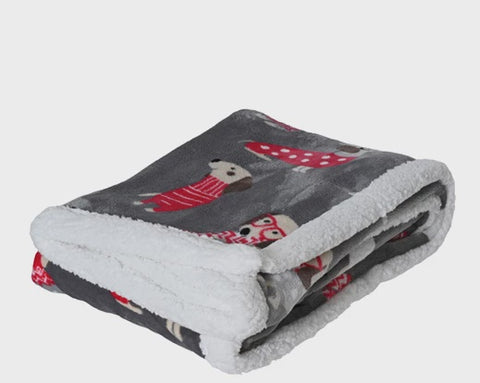 SHERPA DOG PRINT THROW