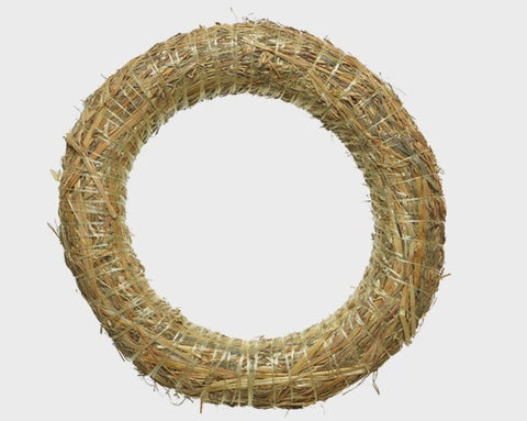 STRAW WREATH 35CM