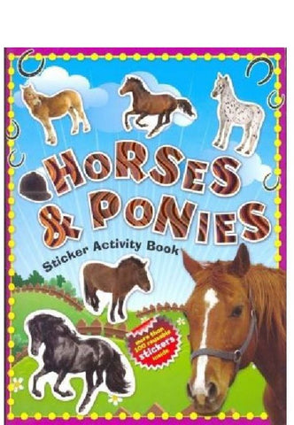 STICKER BOOK HORSES AND PONIES