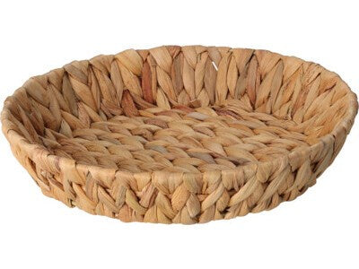 ROUND LOW HYACINTH BASKET 29CMS