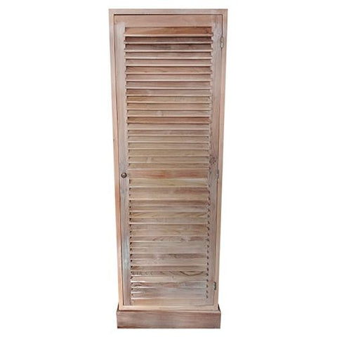 WARDROBE SINGLE LOUVRE DOOR W/W