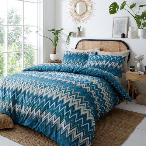 TYLER TEAL SINGLE QUILT SET