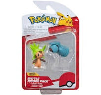 POKEMON BATTLE FIGURE CHESPIN AND BELDUM