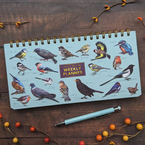 PAT MAC  BIRDS WEEKLY PLANNER WITH PEN