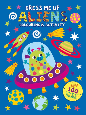 A4 DRESS ME UP STICKER BOOK ALIENS