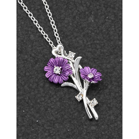 324611 GERBERA DAISY SP ENTWINED NECKLACE