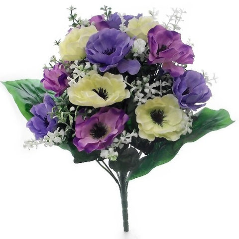 ANEMONE BUSH IVORY/LILAC/PURPLE