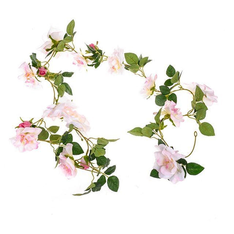 ROSE GARLAND PINK 185CMS