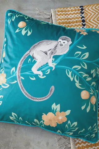 *TROPICAL MONKEY CUSHION 45CMS